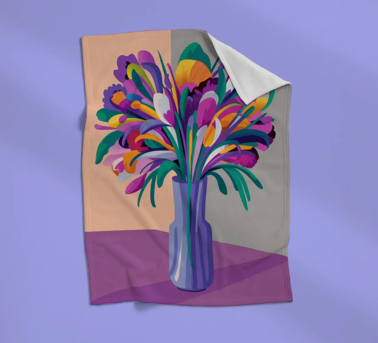 Bouquet iridescente coperta in pile da Veil Maya