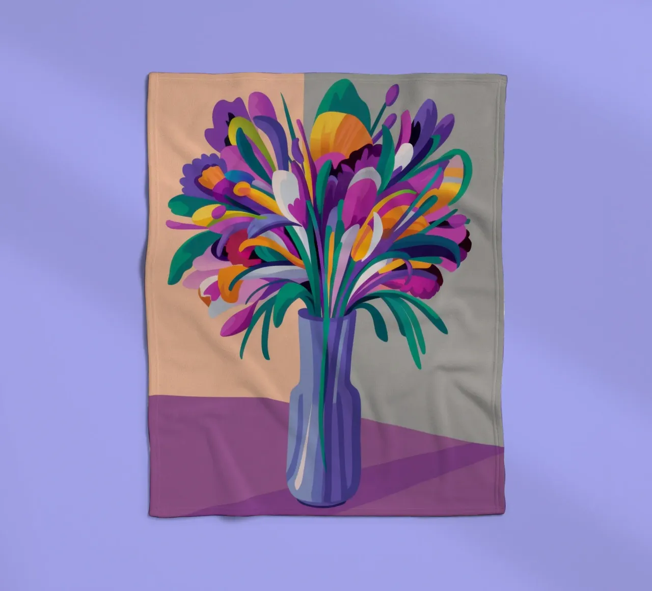 Bouquet iridescente coperta in pile da Veil Maya