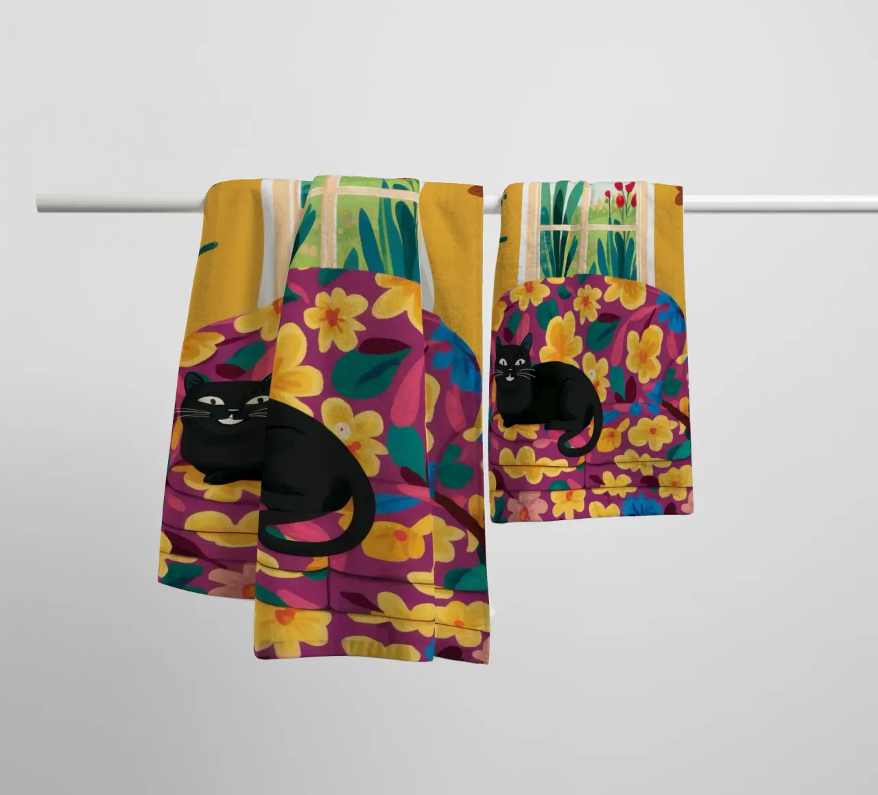 Sedia Calico Dream asciugamano da bagno da Prism Ritual