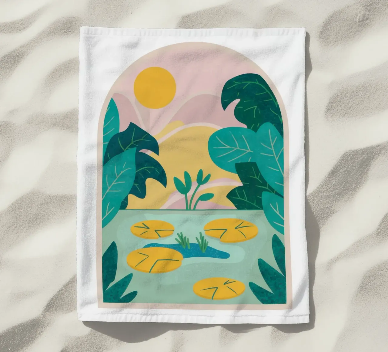 Oasi da giardino ad arco telo mare da Veil Maya