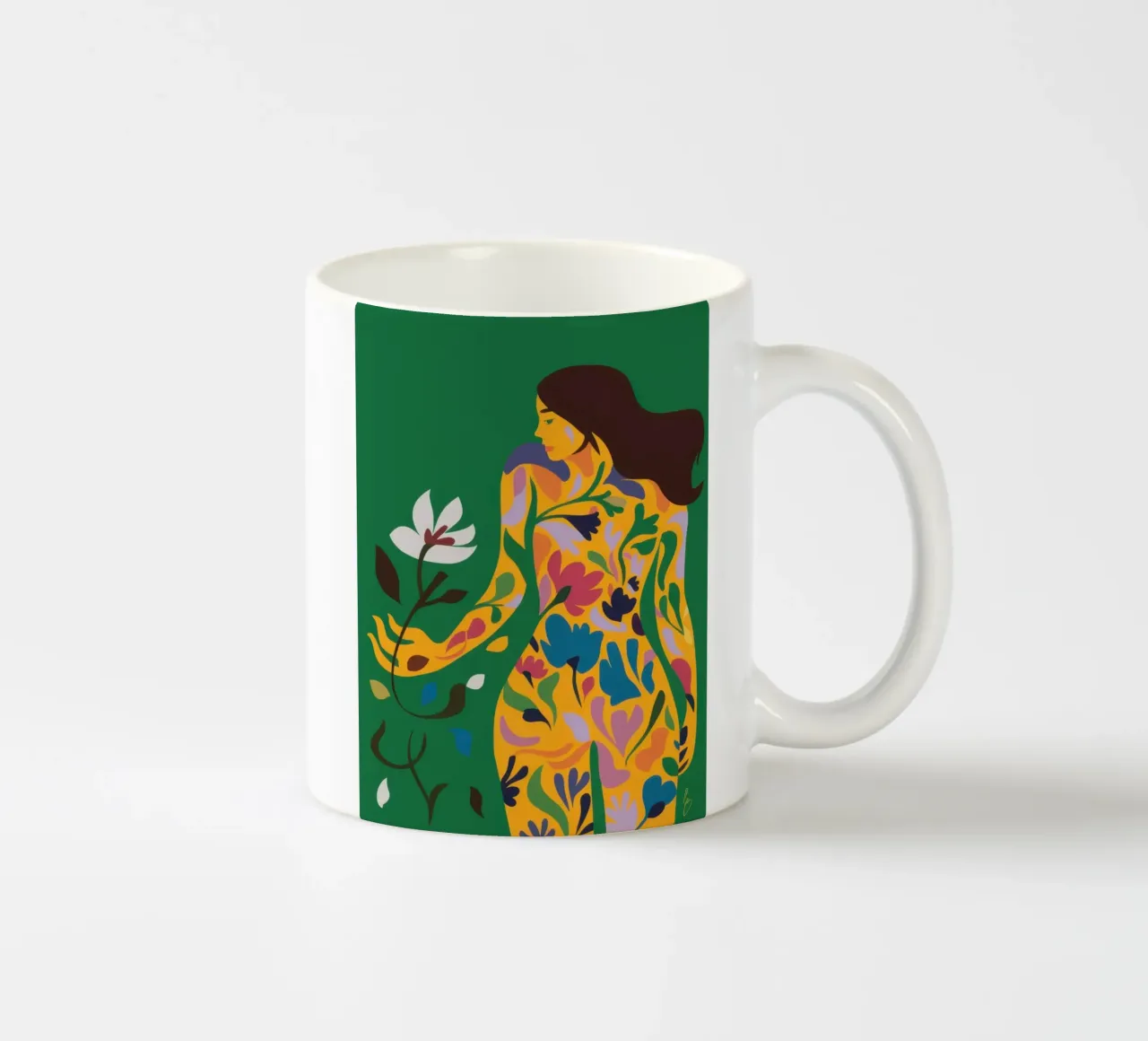 Forma botanica per il corpo tazza in ceramica da Veil Maya
