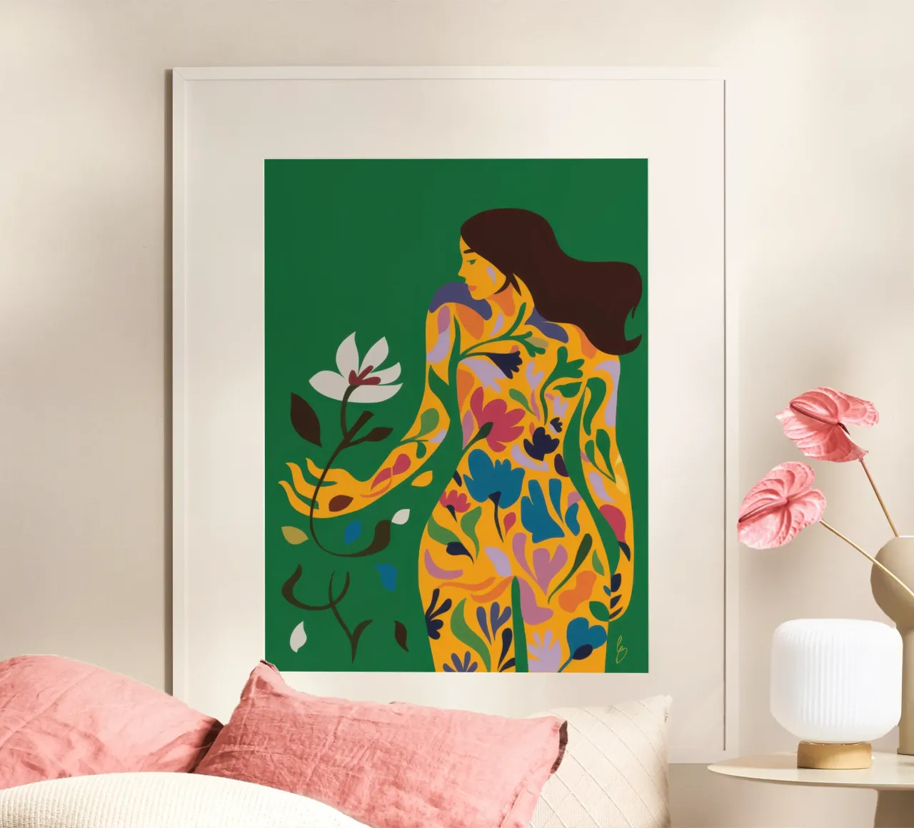 Forma botanica per il corpo poster da Veil Maya