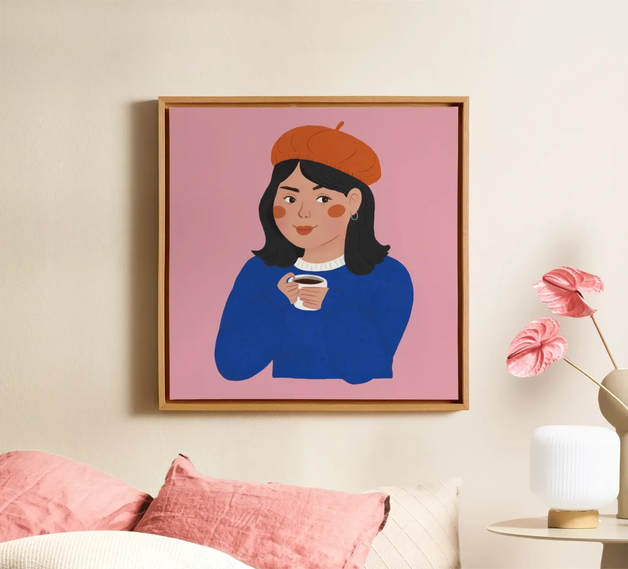 Beret Azure Brew canvas by Prism Ritual