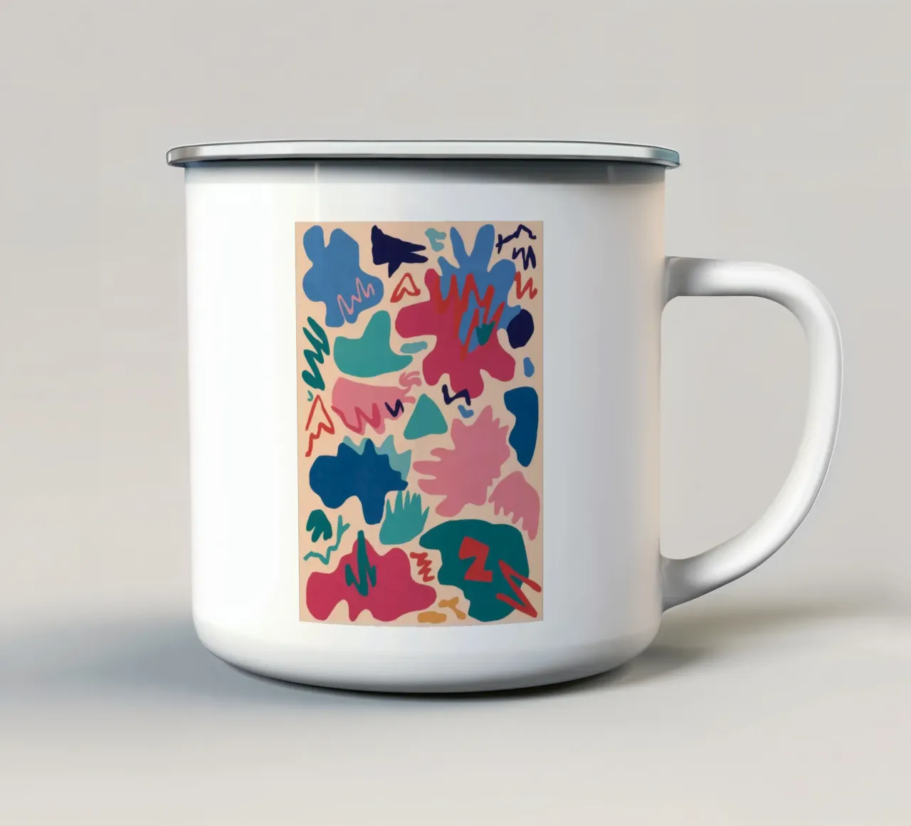 Bellezza caotica astratta tazza in smalto da Veil Maya