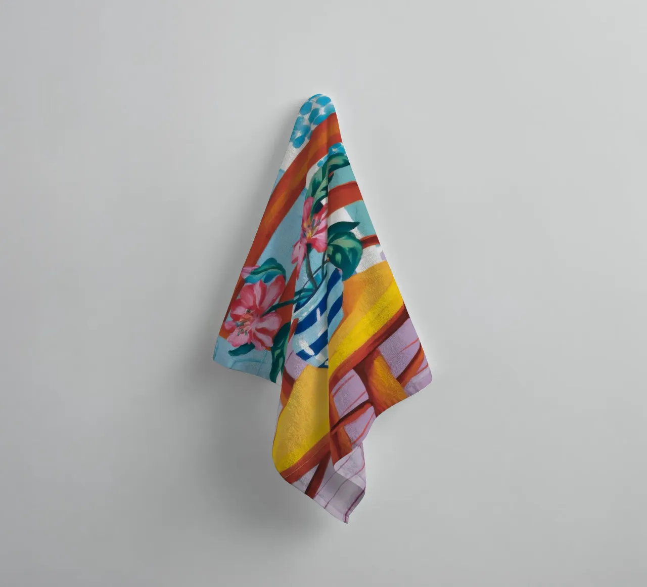 Chair Lily Stillness towel by Prism Ritual