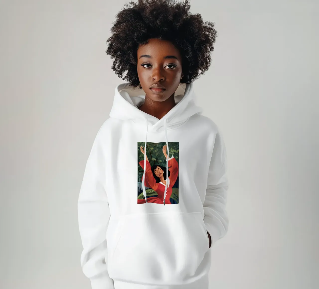 Joyful Dance of Liberation hoodie by Veil Maya