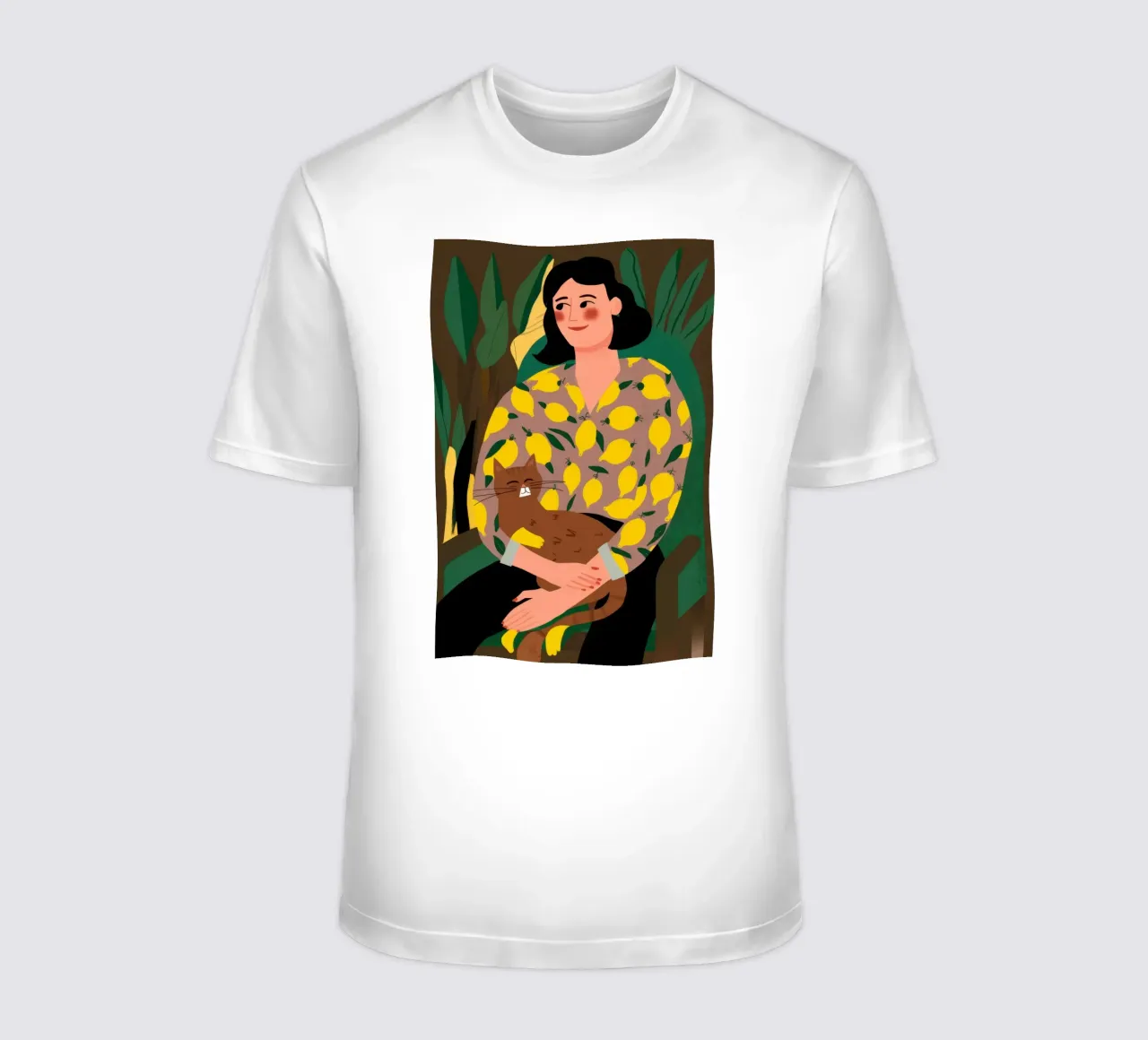 Abbraccio felino al limone t-shirt da Prism Ritual