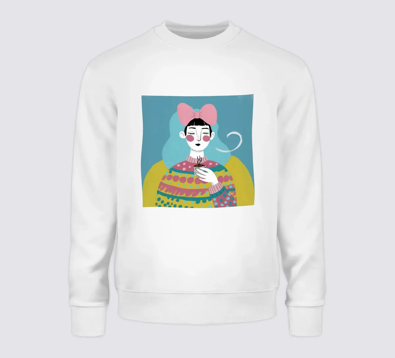 Tazza a righe Sorso tranquillo felpa da Prism Ritual