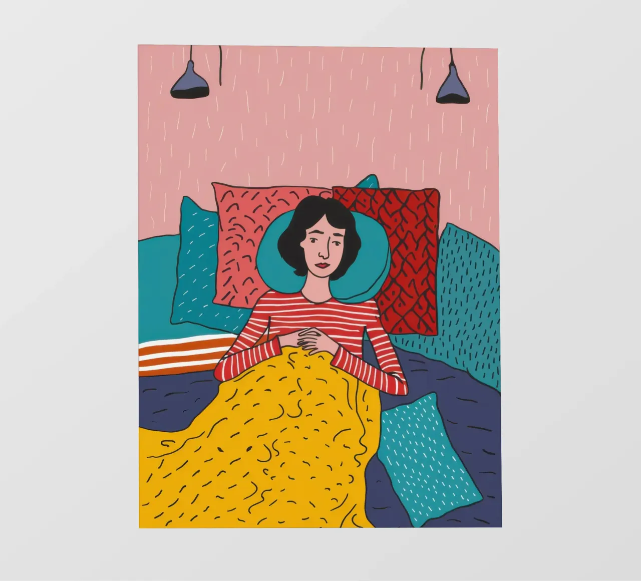 Dormire sotto la pioggia telo in pvc da Flock Reverie