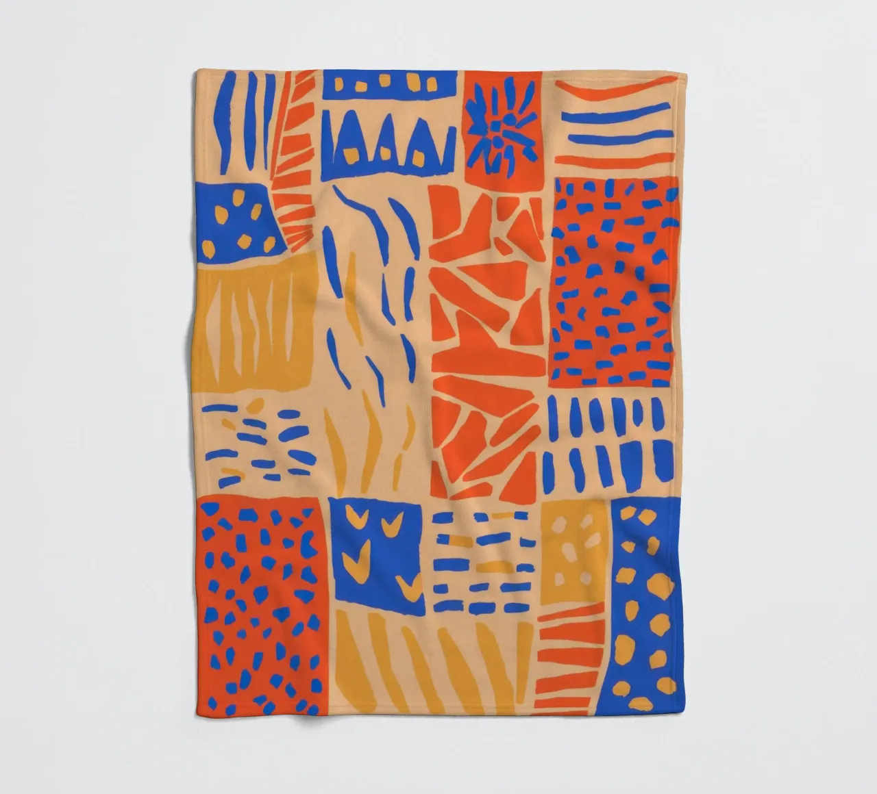 Harlequin Happy Quilt fleece blanket by Prism Ritual