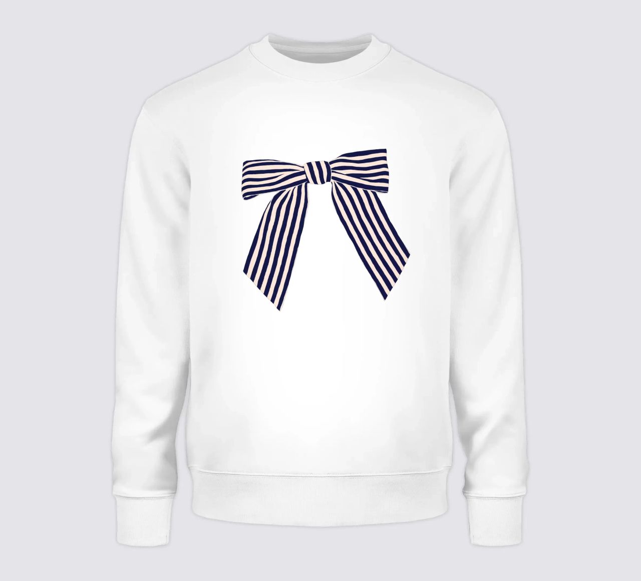 Striped Bow felpa da Maren Gross