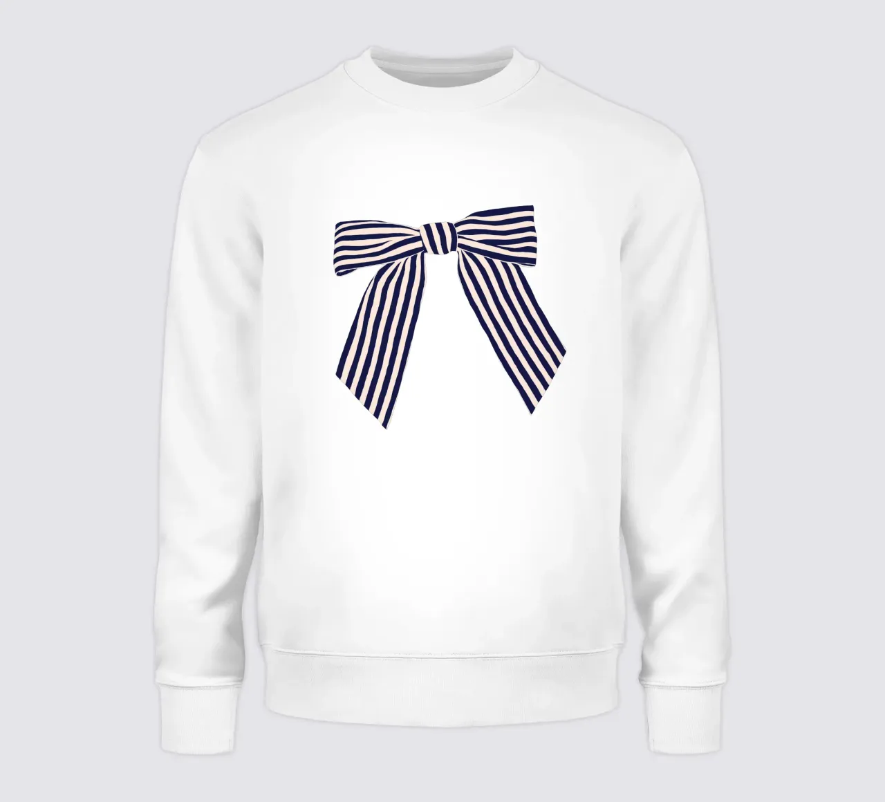 Striped Bow sudadera de Maren Gross
