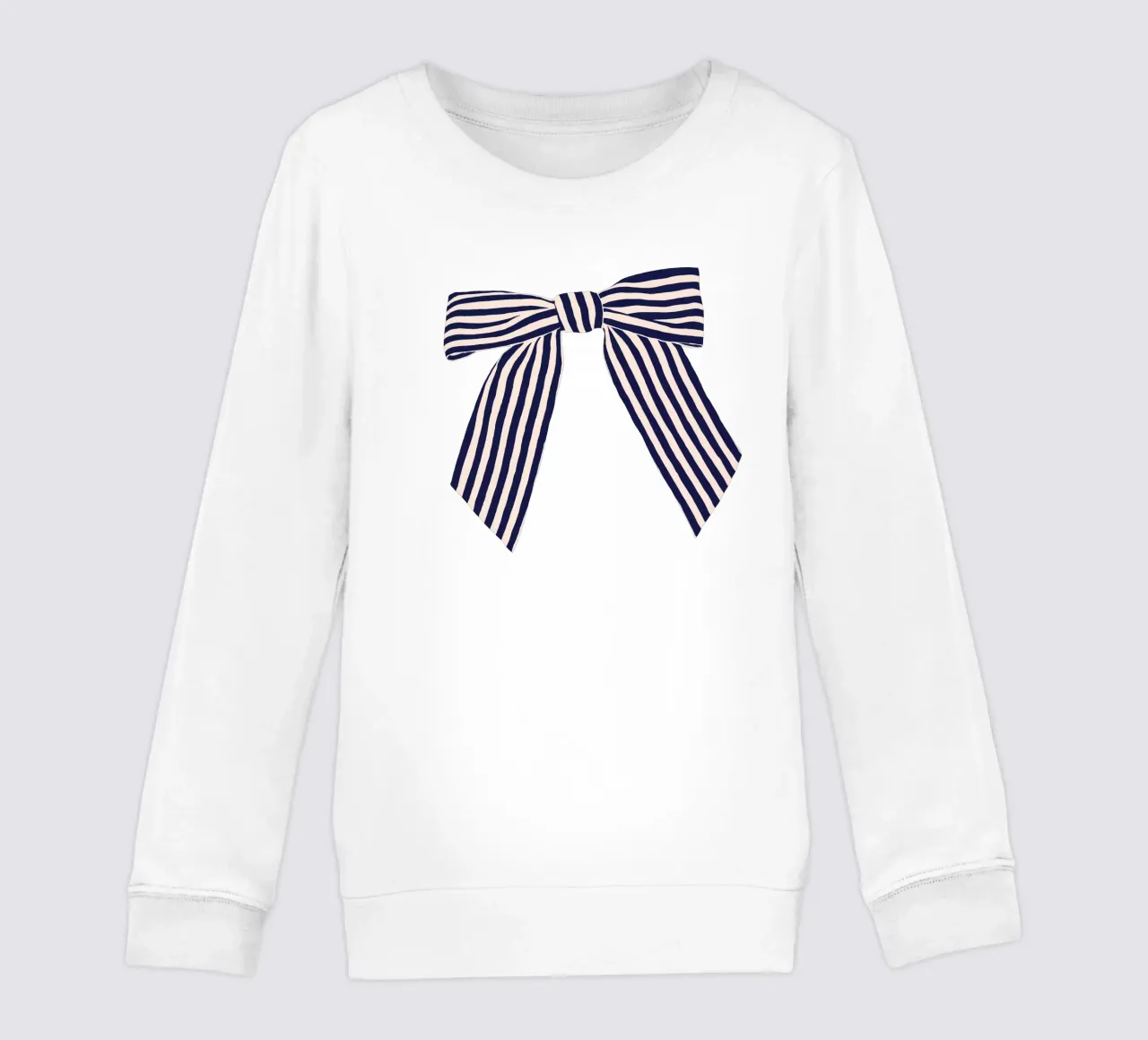 Striped Bow felpa bambino da Maren Gross
