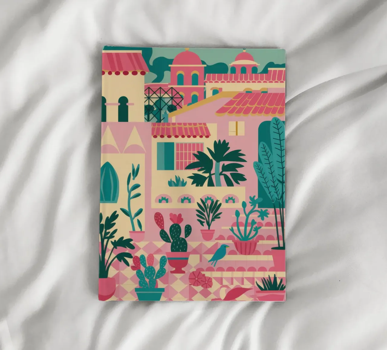 Terracotta Town Garden notebook by Veil Maya