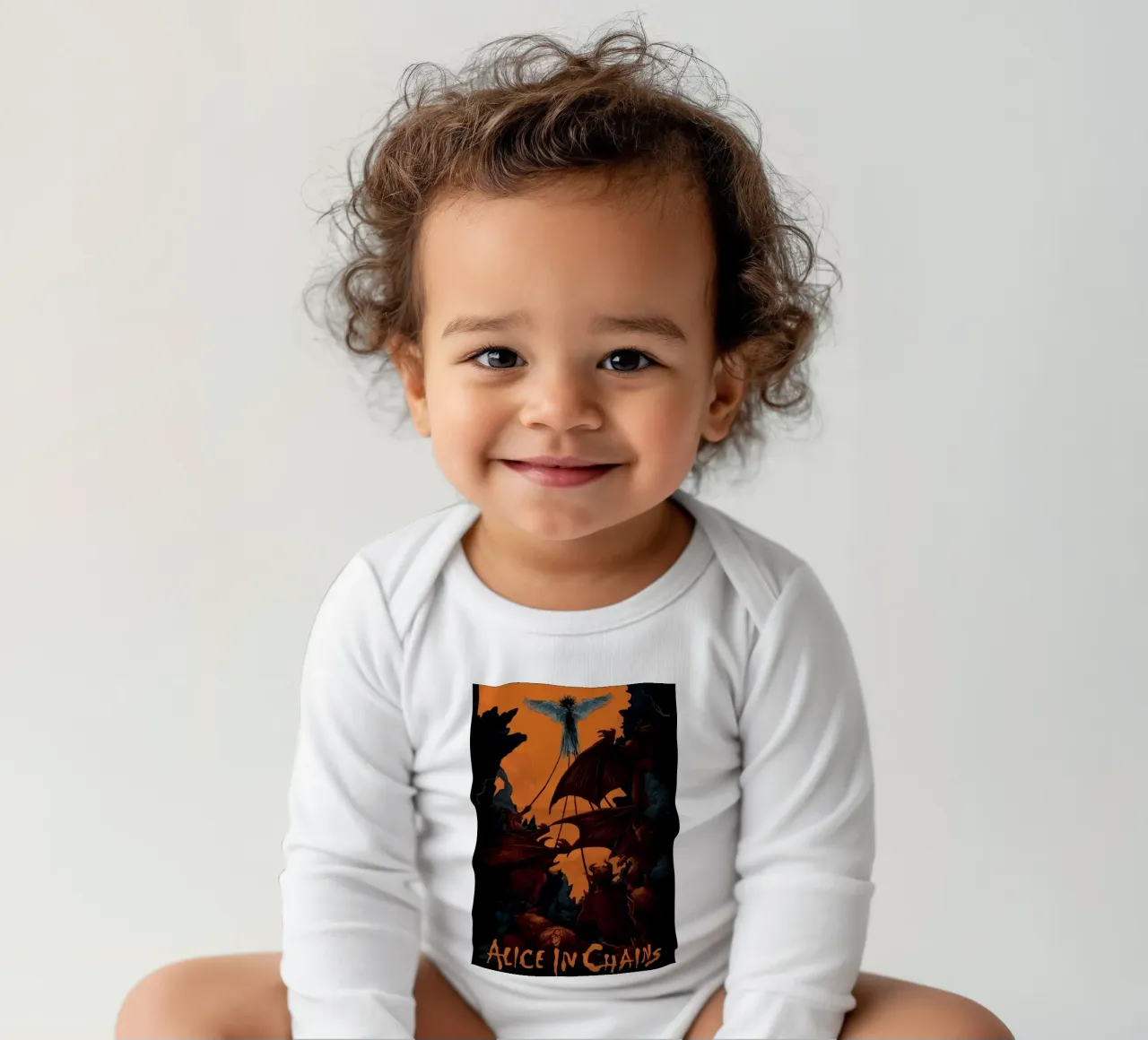 Alice in Chains body neonato maniche lunghe da Musadad Shop