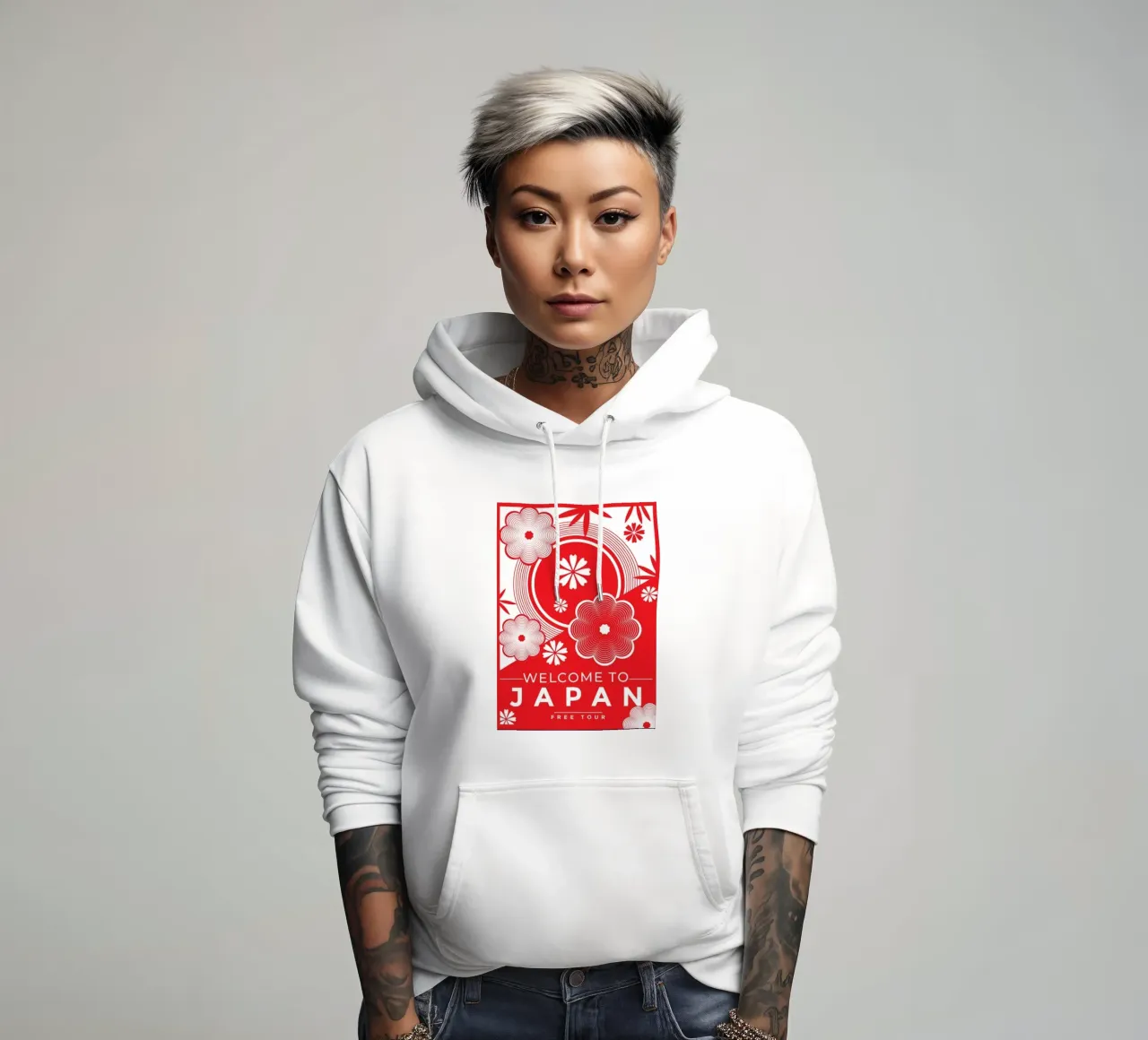 Poster dei ciliegi in fiore del Giappone felpa con cappuccio da James shop
