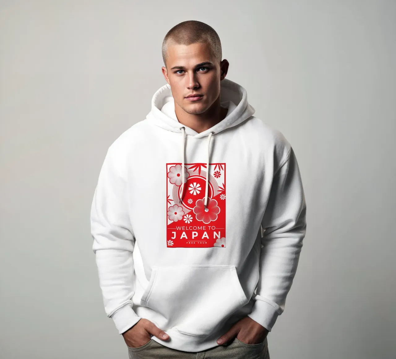 Poster dei ciliegi in fiore del Giappone felpa con cappuccio da James shop