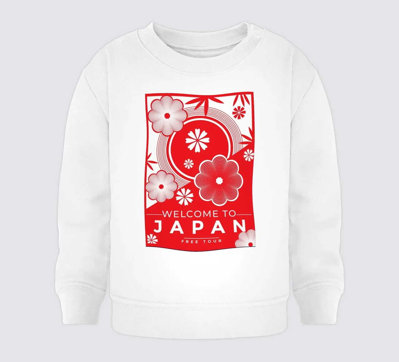Poster dei ciliegi in fiore del Giappone felpa neonato da James shop