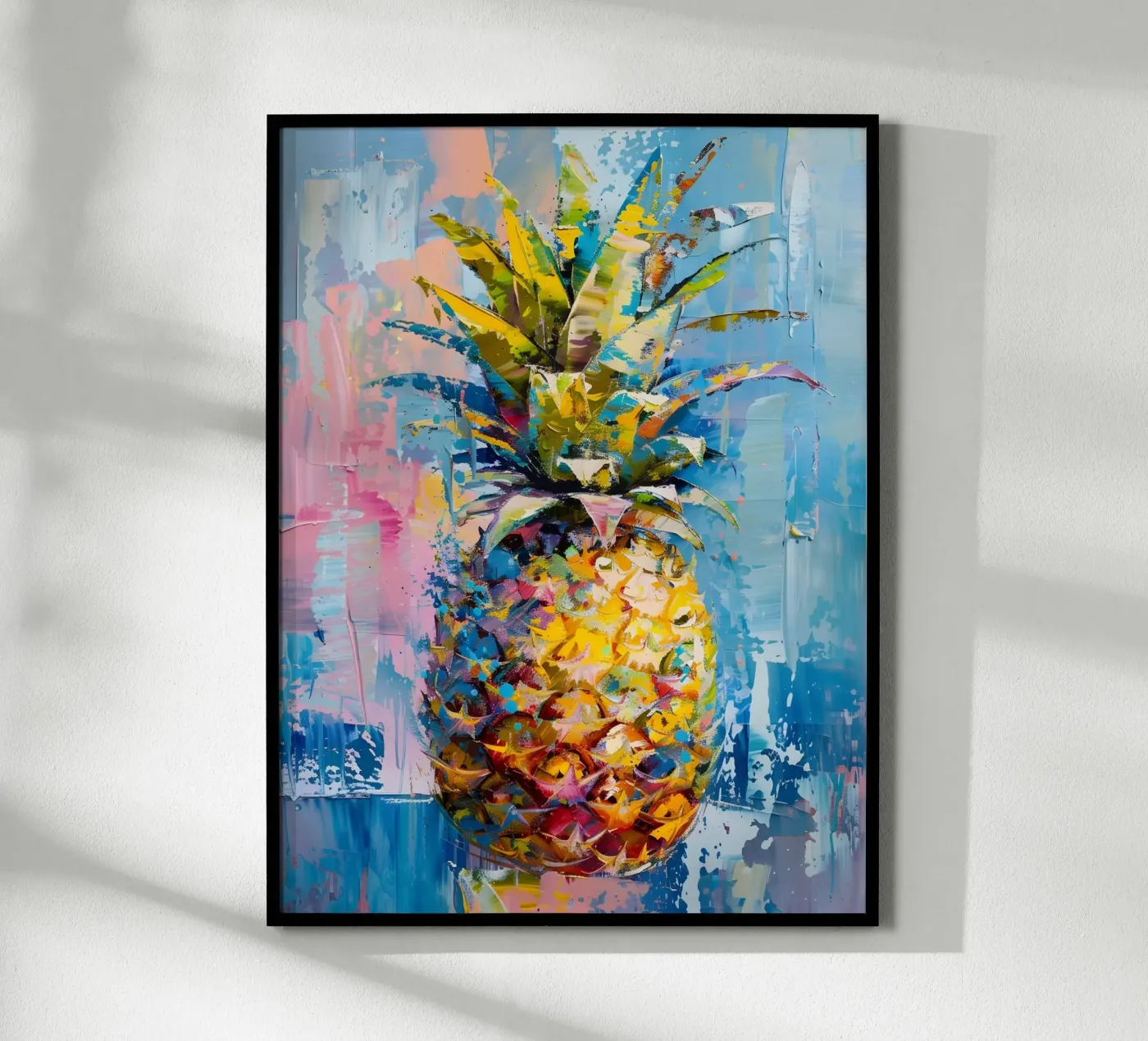 Colourful pineapple design poster by Yaso Design & Art