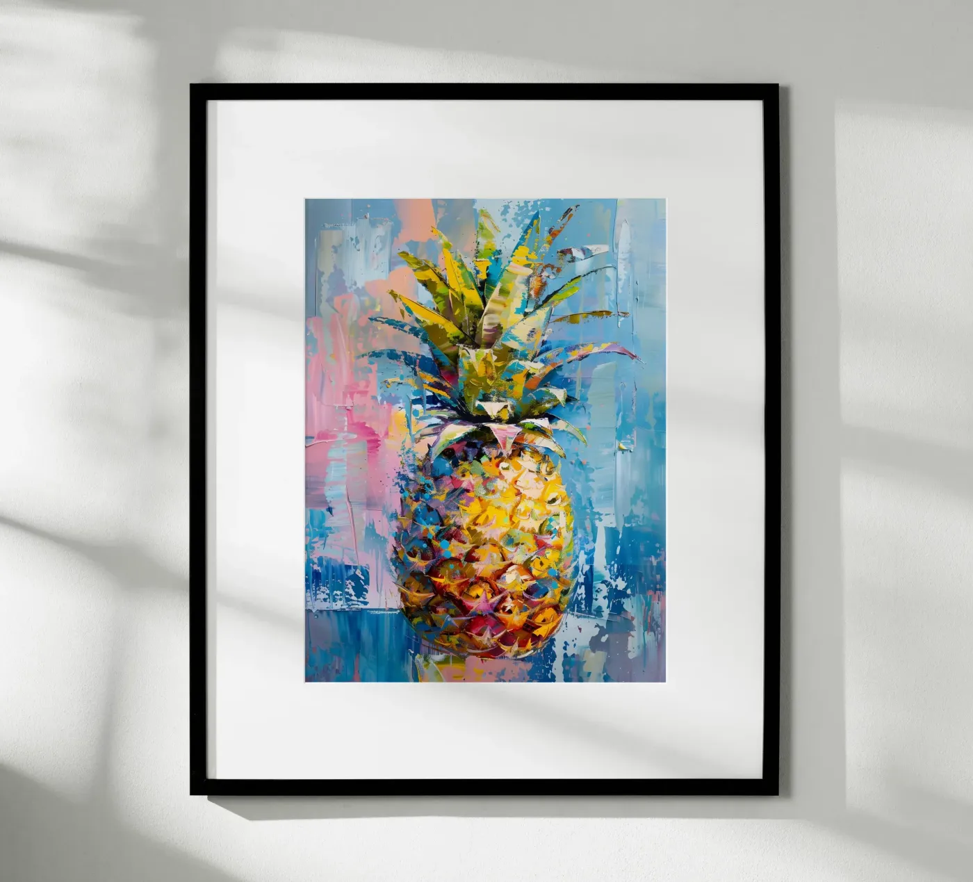 Colourful pineapple design poster by Yaso Design & Art