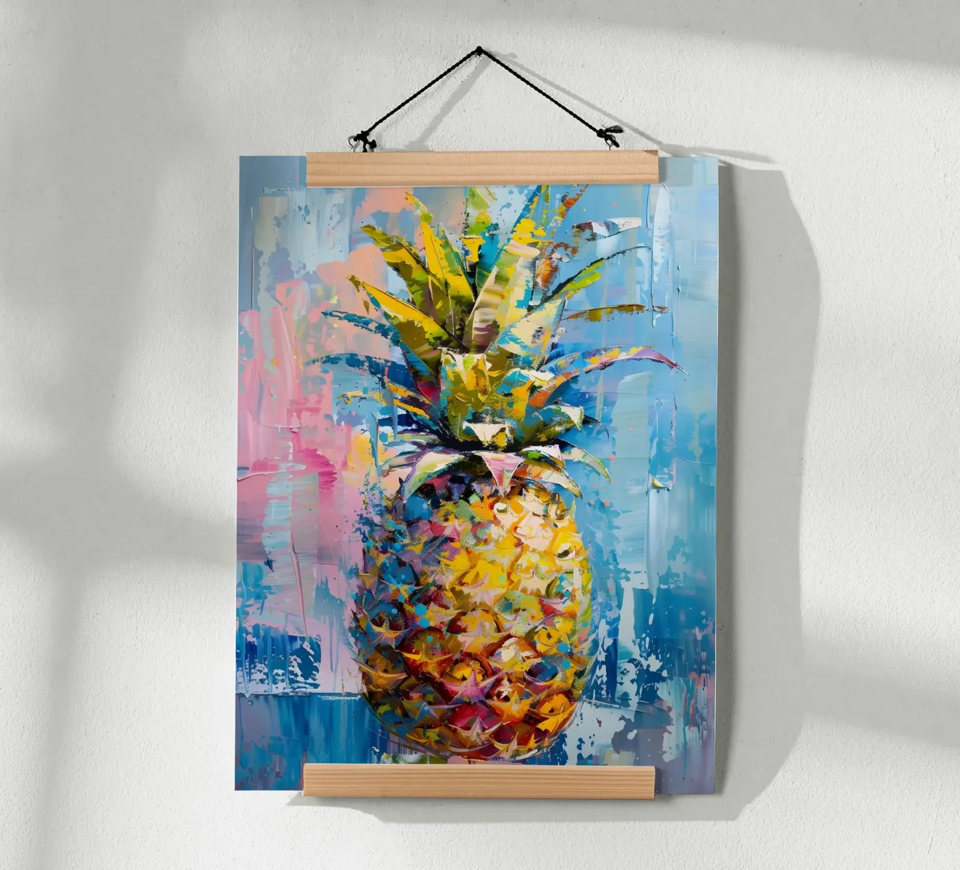Colourful pineapple design poster by Yaso Design & Art
