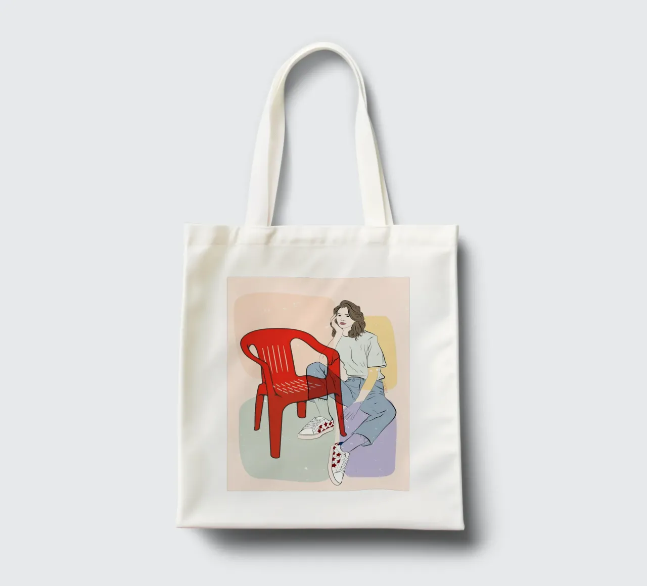 Sedia in plastica borsa in juta da vioking