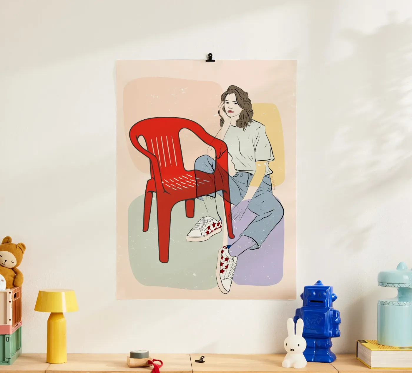 Sedia in plastica poster da Vioking