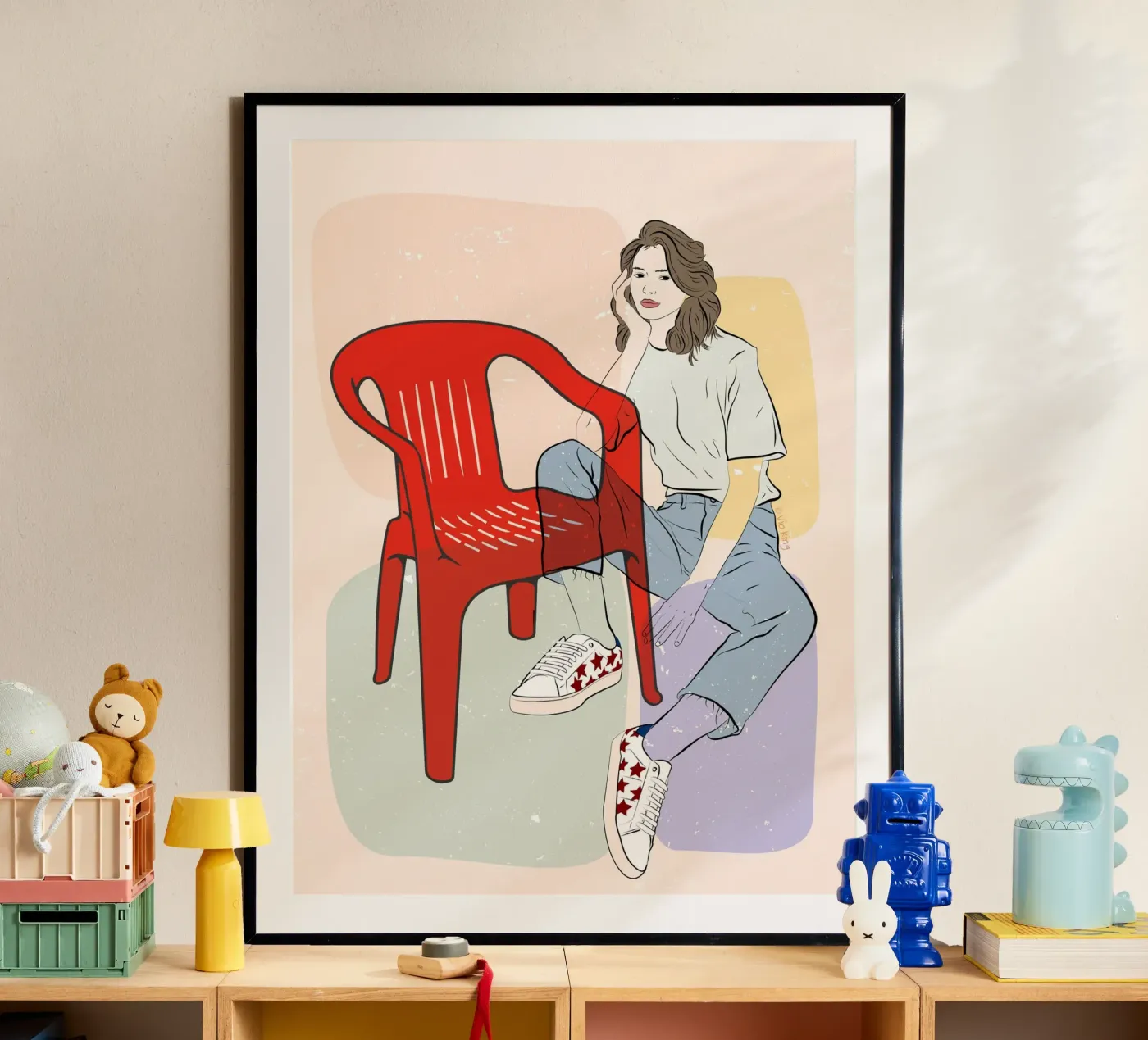 Sedia in plastica poster da Vioking