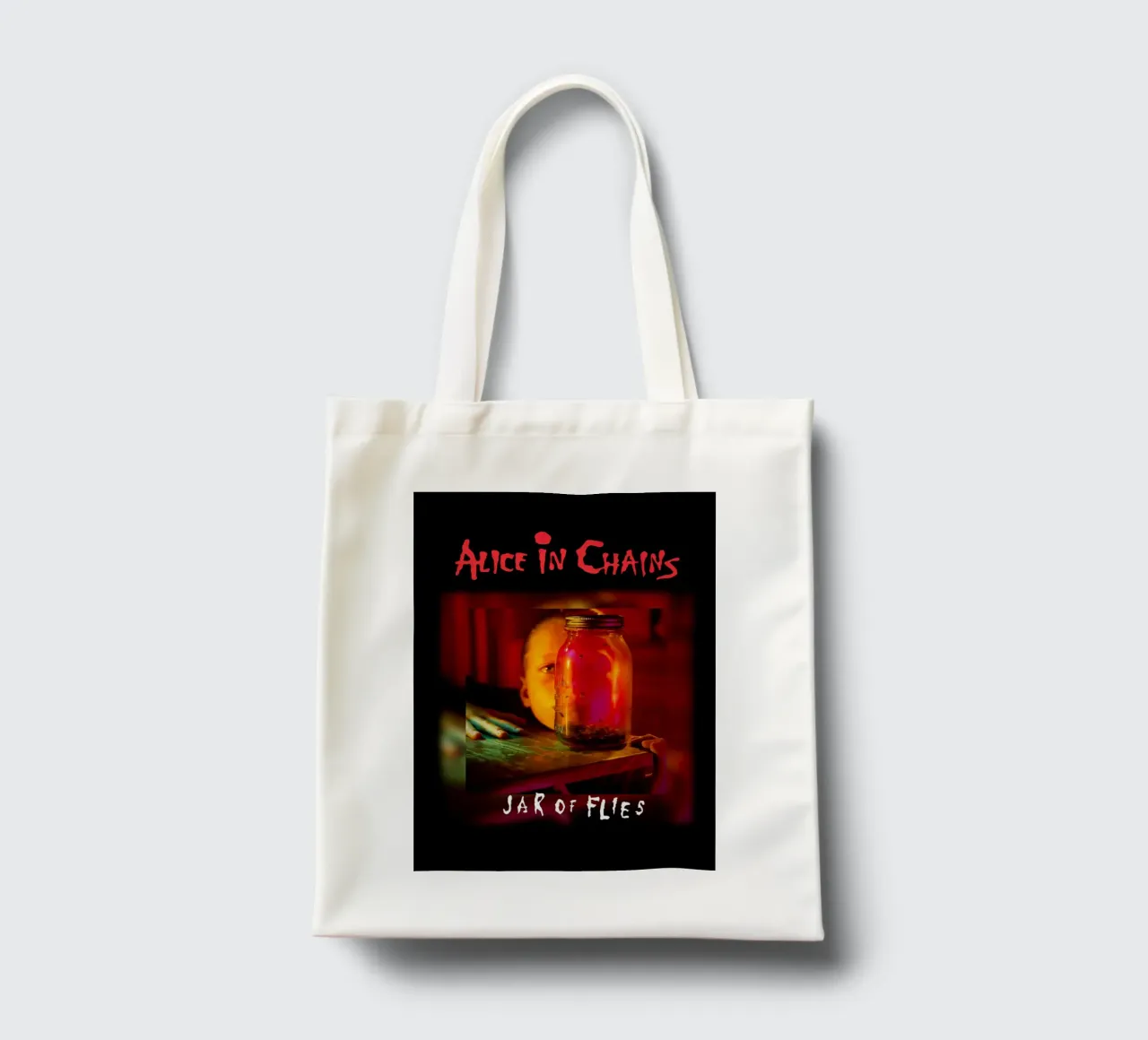 Alice in Chains Jar of Flies borsa in juta da Musadad Shop