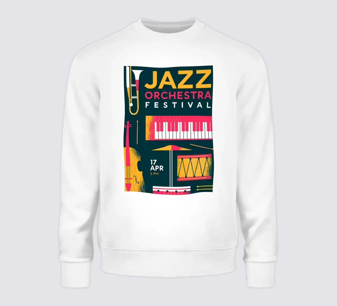 Jazz orchestra festival poster felpa da James shop