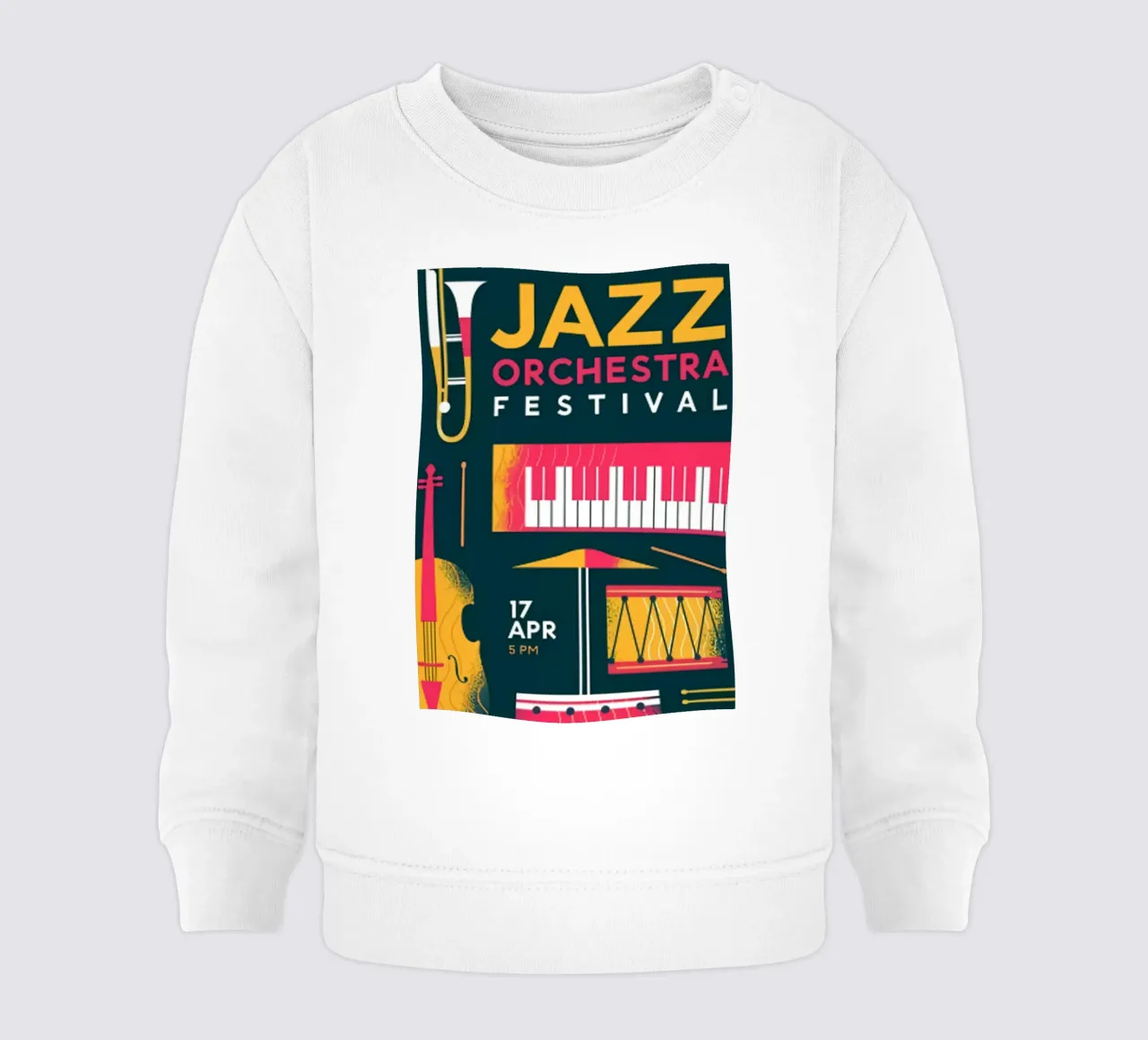 Jazz orchestra festival poster felpa neonato da James shop