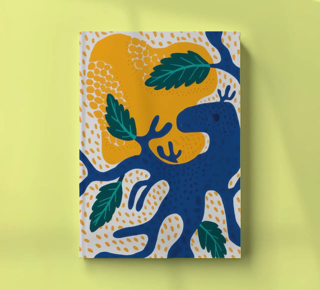 Abstract Peacock Pride notebook by Veil Maya