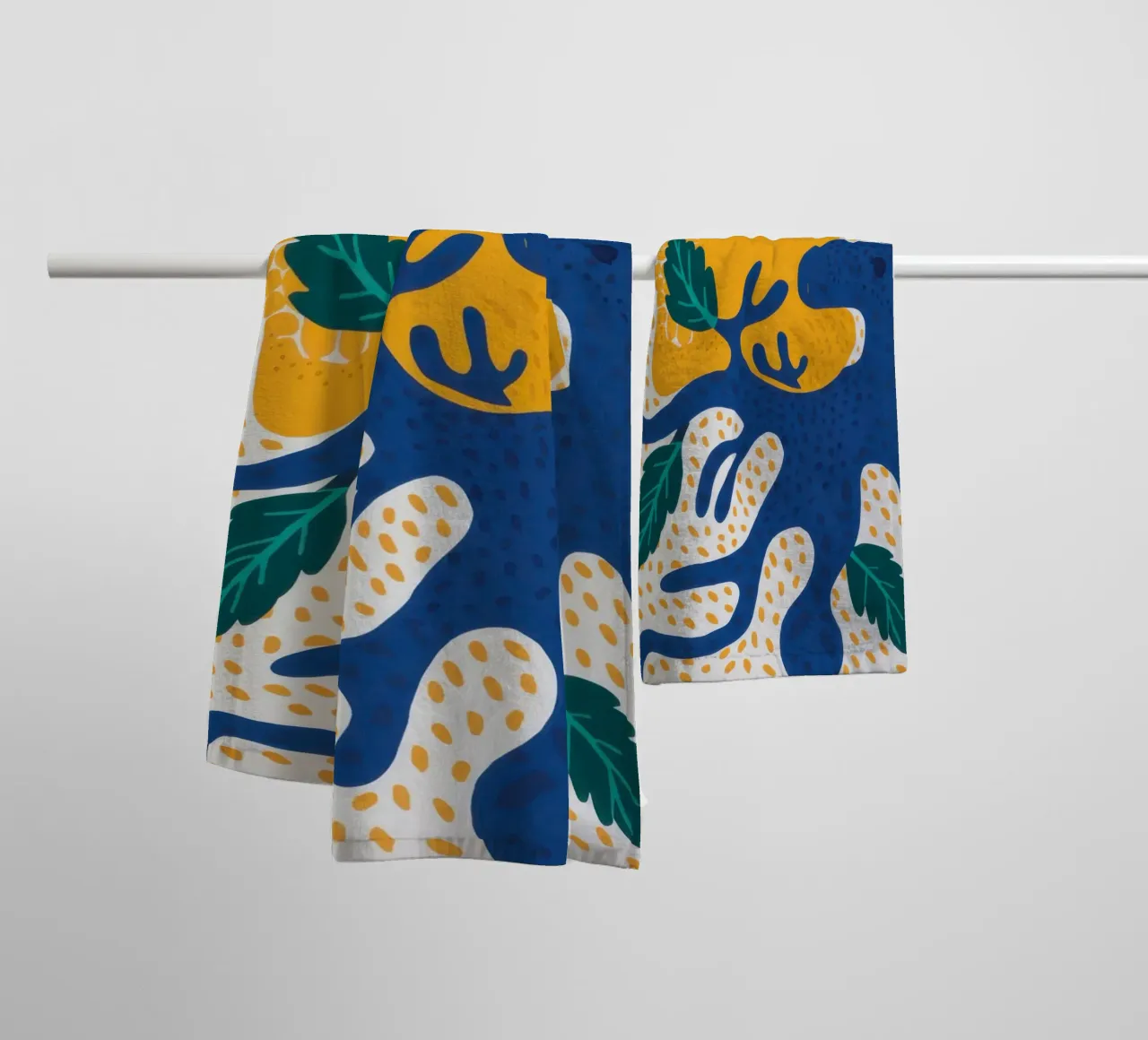 Abstract Peacock Pride towel by Veil Maya