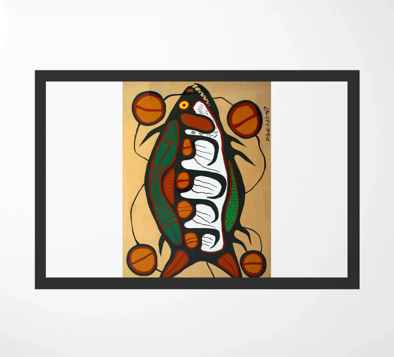 Spirit Fish Vintage doormat by ARTMAIACREATION