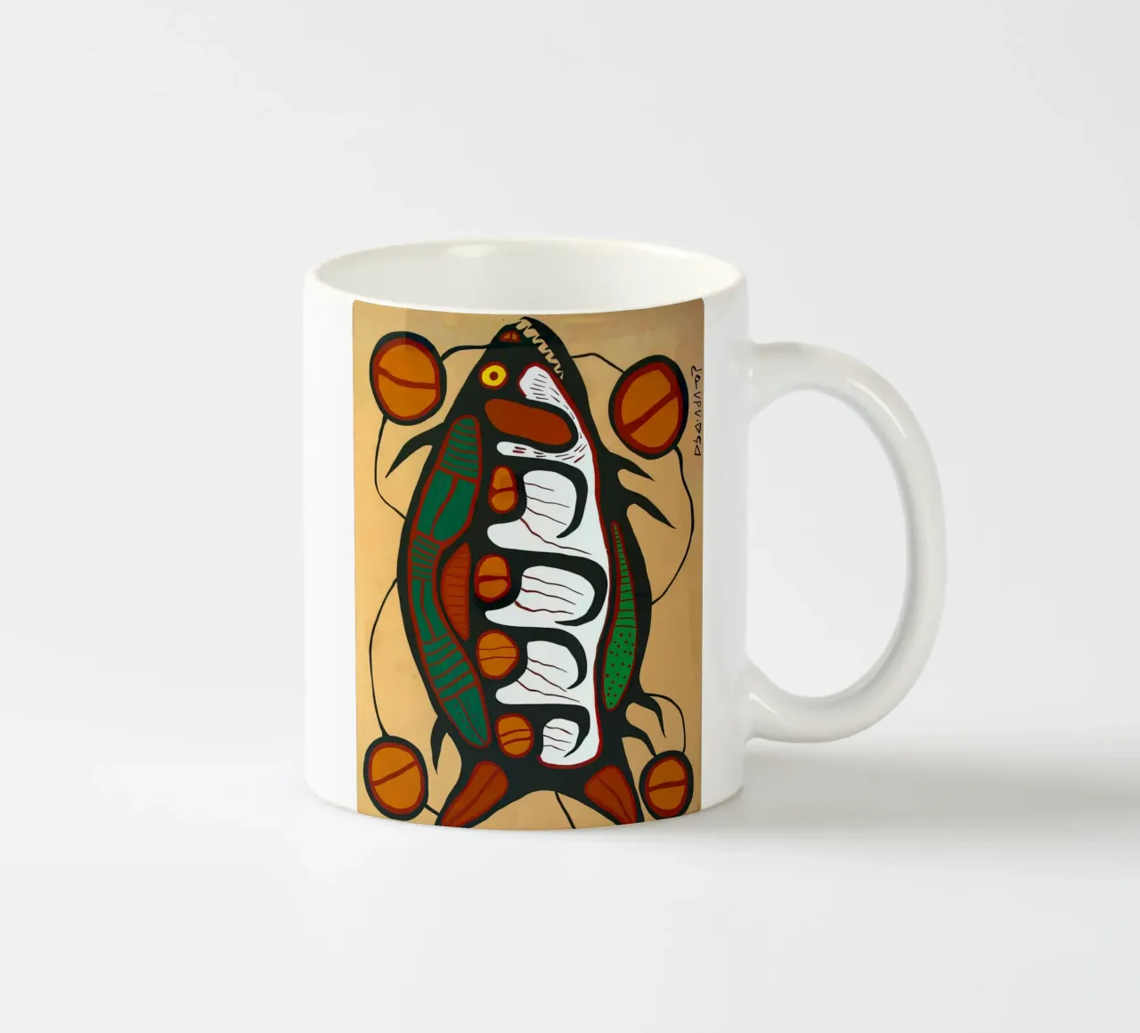 Spirit Fish Vintage tazza in ceramica da ARTMAIACREATION