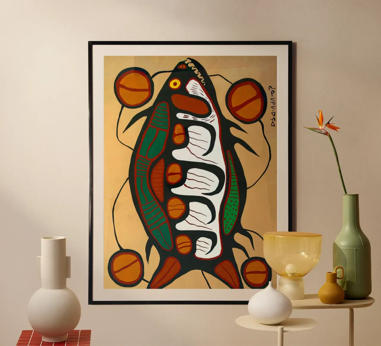 Spirit Fish Vintage hahnemühle by ARTMAIACREATION