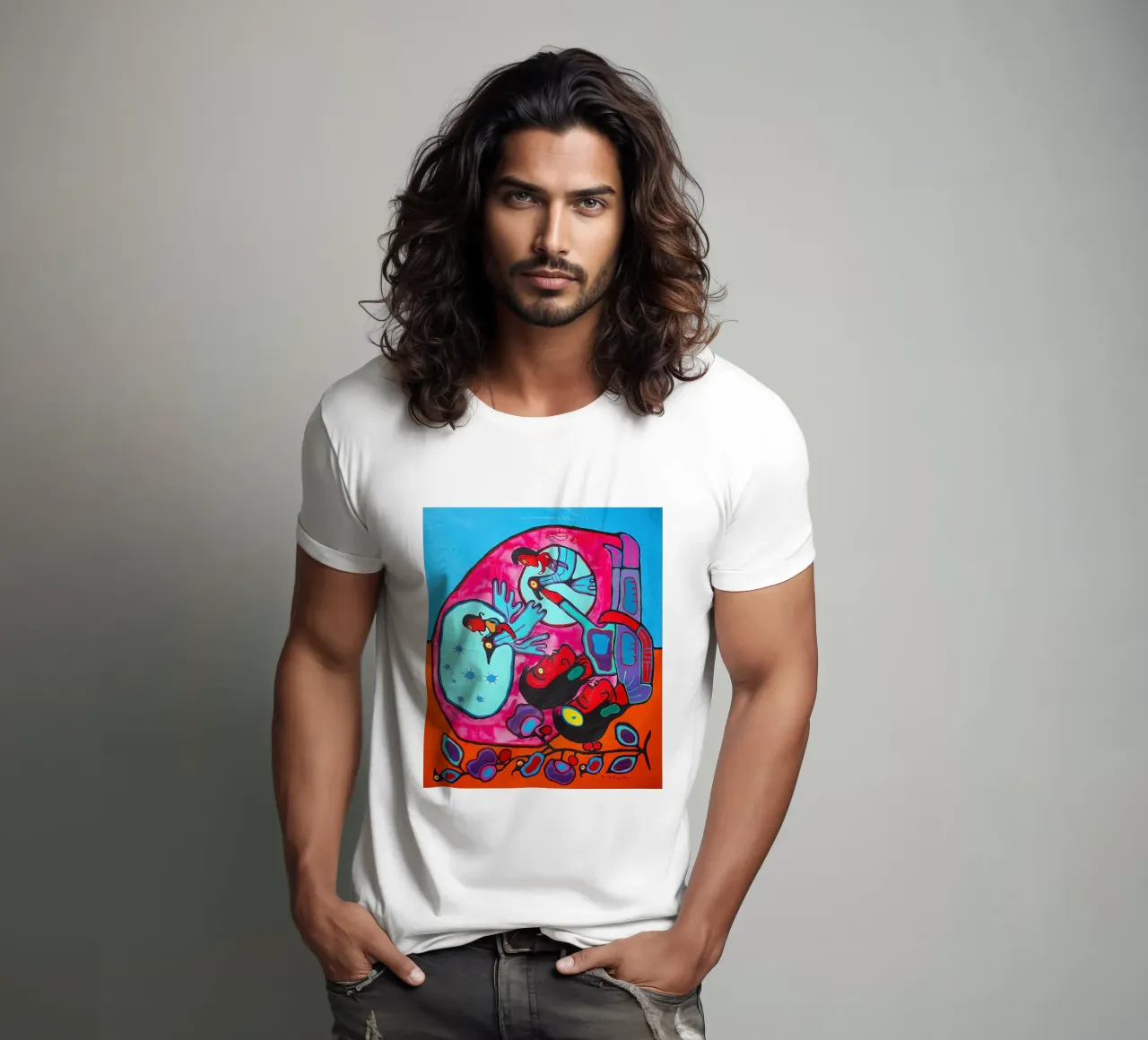 Il sognatore Morrisseau t-shirt da ARTMAIACREATION
