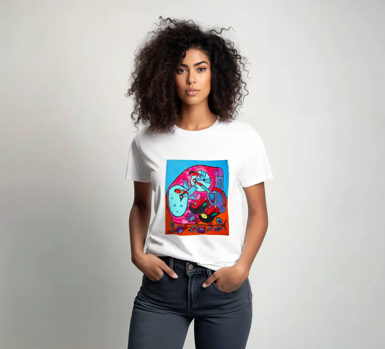 Il sognatore Morrisseau t-shirt da ARTMAIACREATION