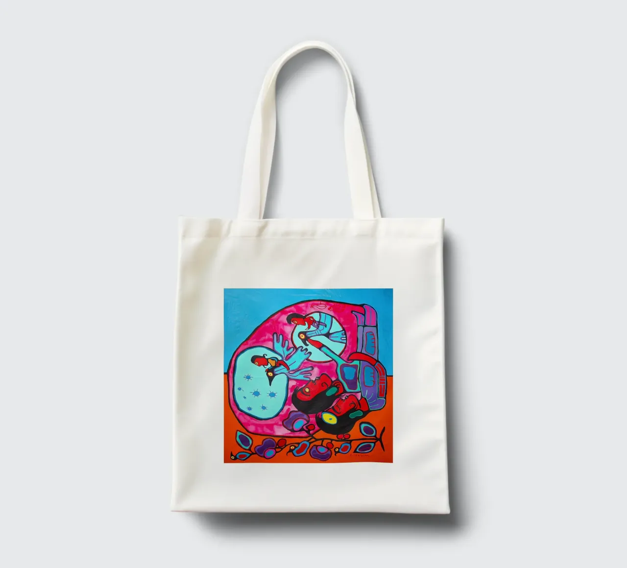 Il sognatore Morrisseau borsa in juta da ARTMAIACREATION