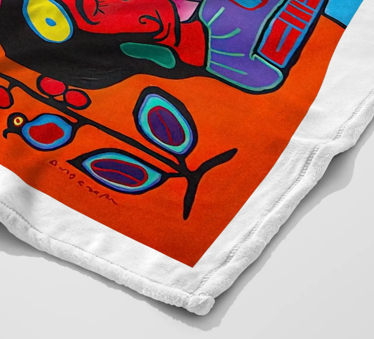 Il sognatore Morrisseau coperta in pile da ARTMAIACREATION