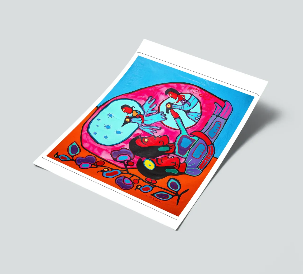 Der Träumer Morrisseau Stickerbogen von ARTMAIACREATION