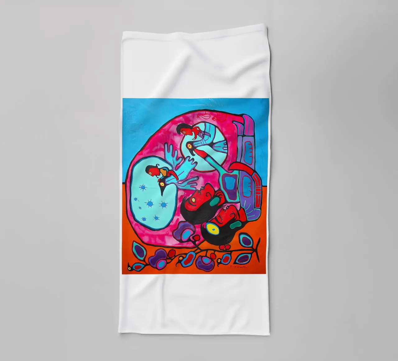 Il sognatore Morrisseau asciugamano da bagno da ARTMAIACREATION