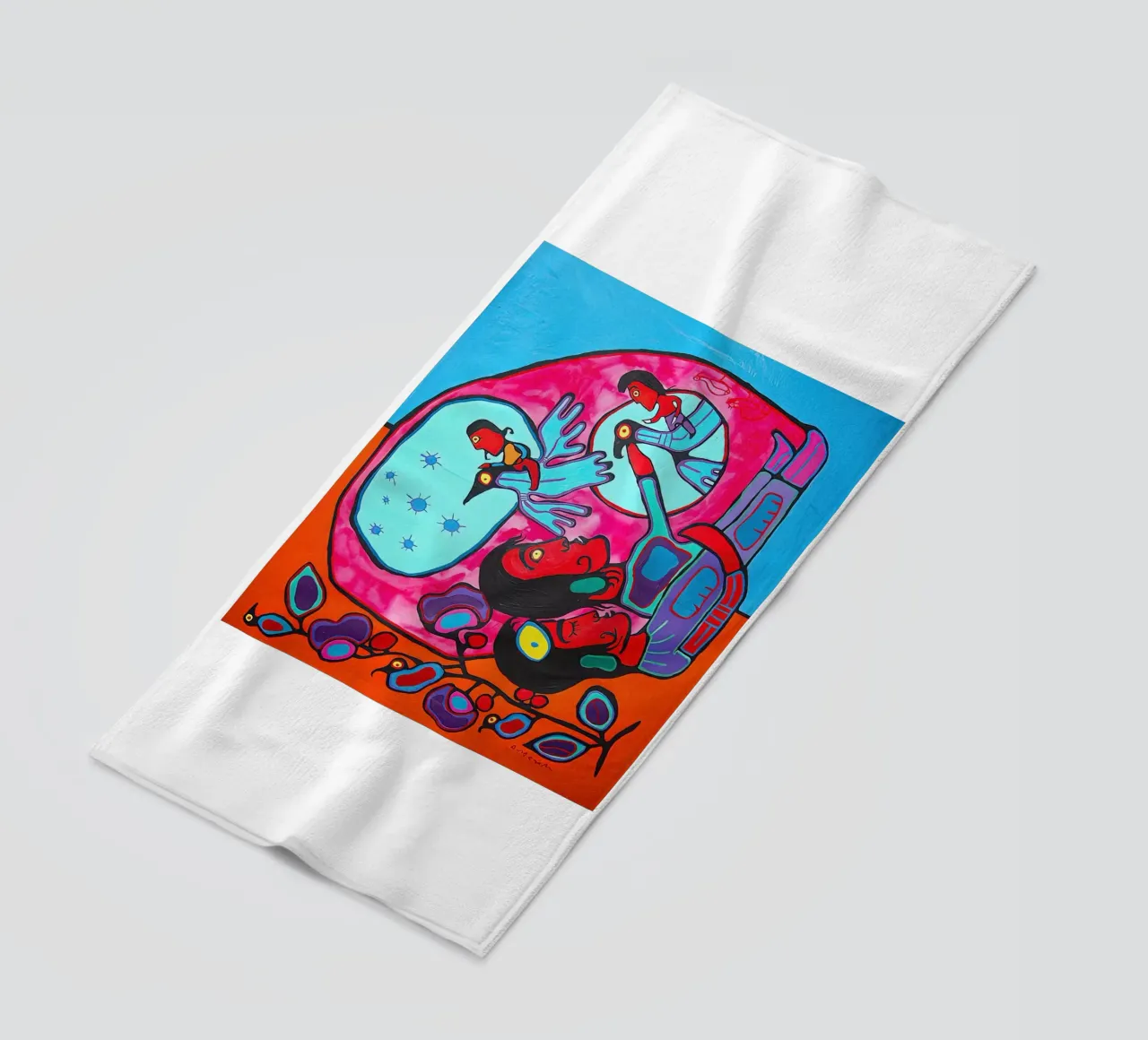 Il sognatore Morrisseau telo mare da ARTMAIACREATION