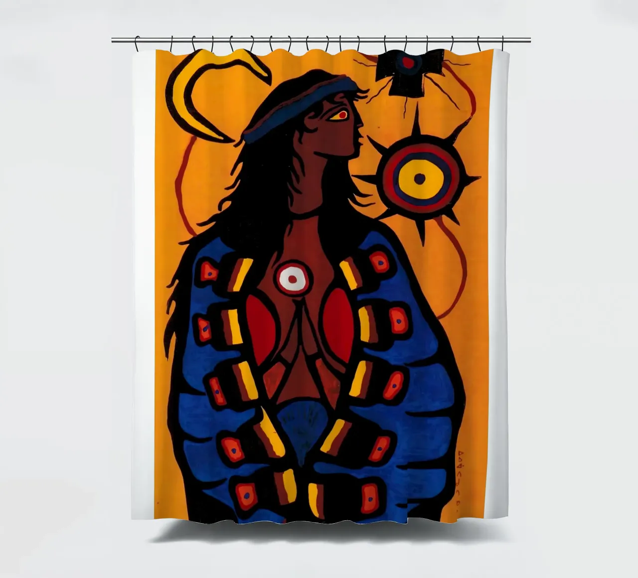 The Virgin Mary shower curtain by ARTMAIACREATION