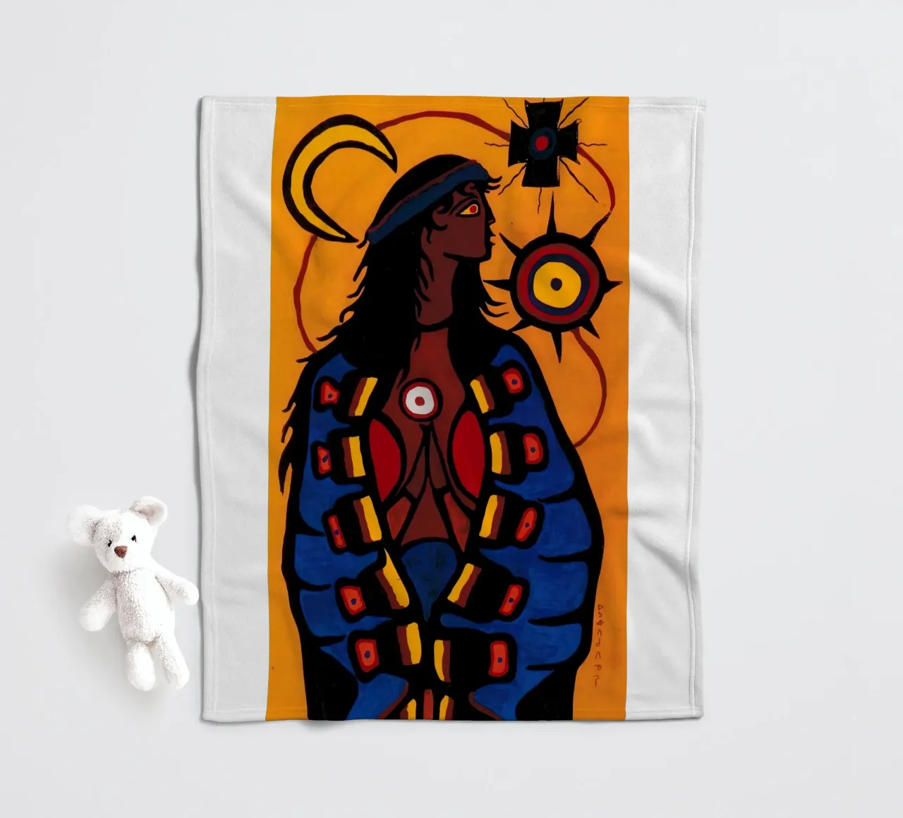 The Virgin Mary fleece blanket by ARTMAIACREATION