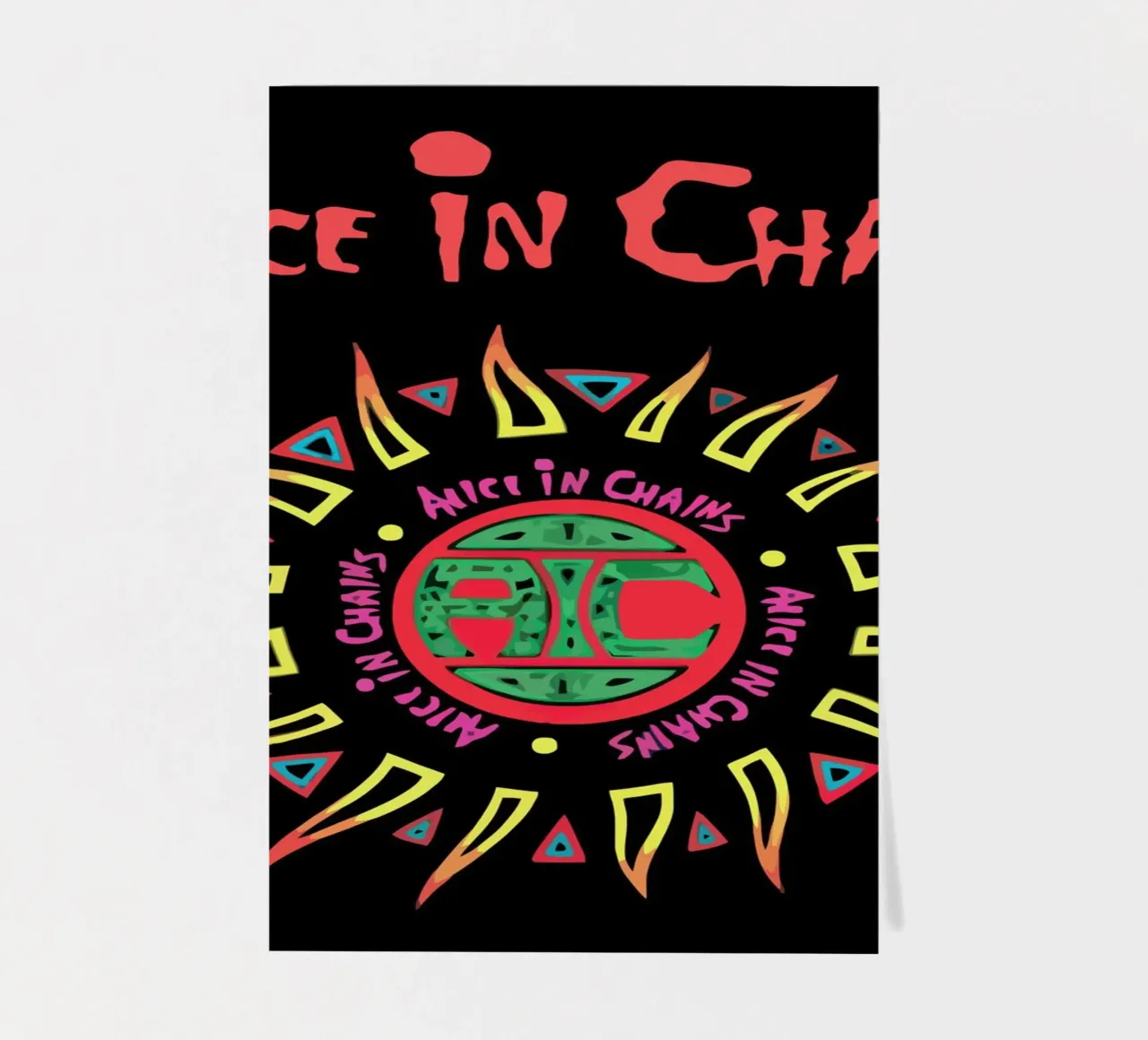 Alice in Chains Logo foglio adesivo da Musadad Shop