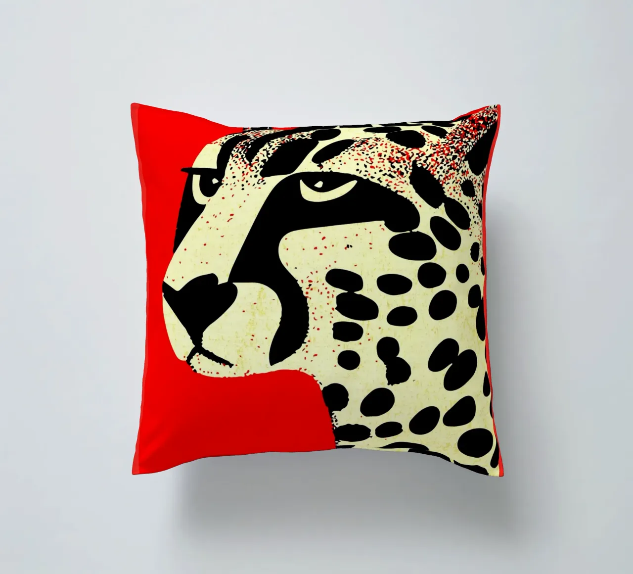 Cheetach rosso lunatico cuscino da GaryStudio