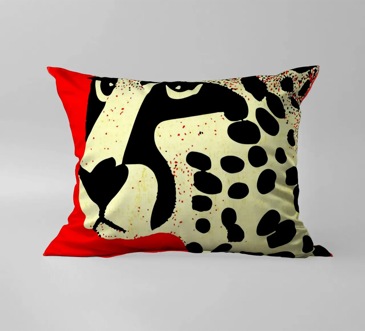 Cheetach rosso lunatico cuscino da GaryStudio