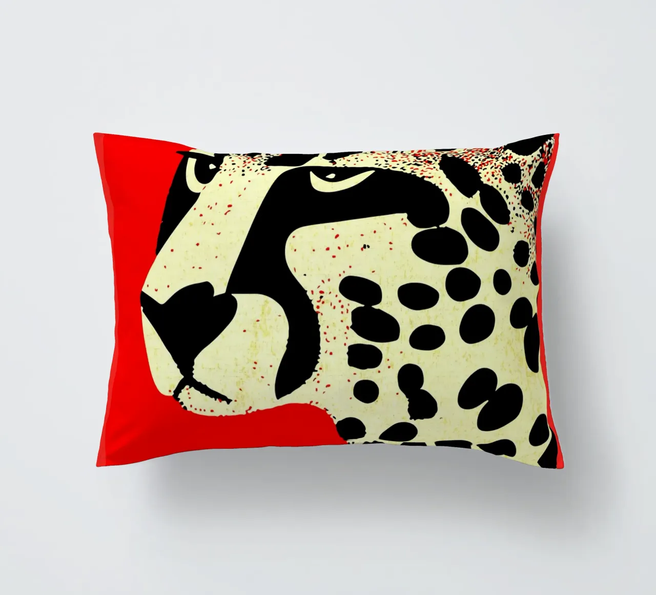 Cheetach rosso lunatico cuscino da GaryStudio
