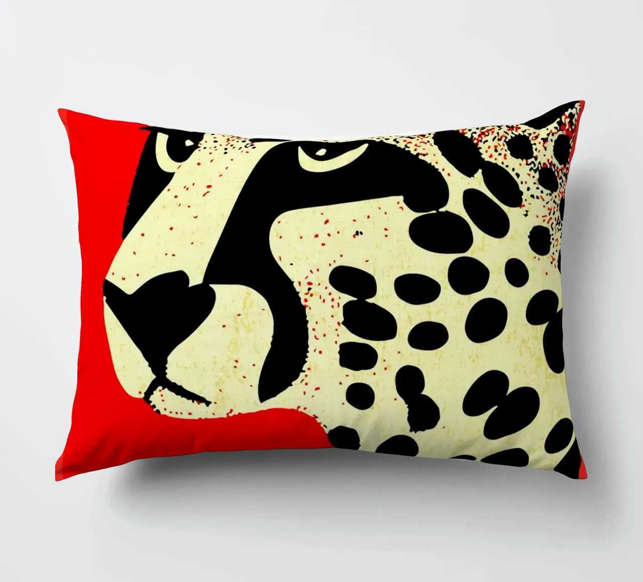 Cheetach rosso lunatico cuscino da GaryStudio